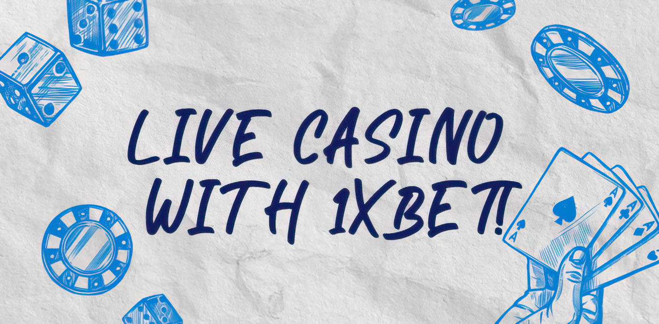 What games are available in 1xBet live casino?